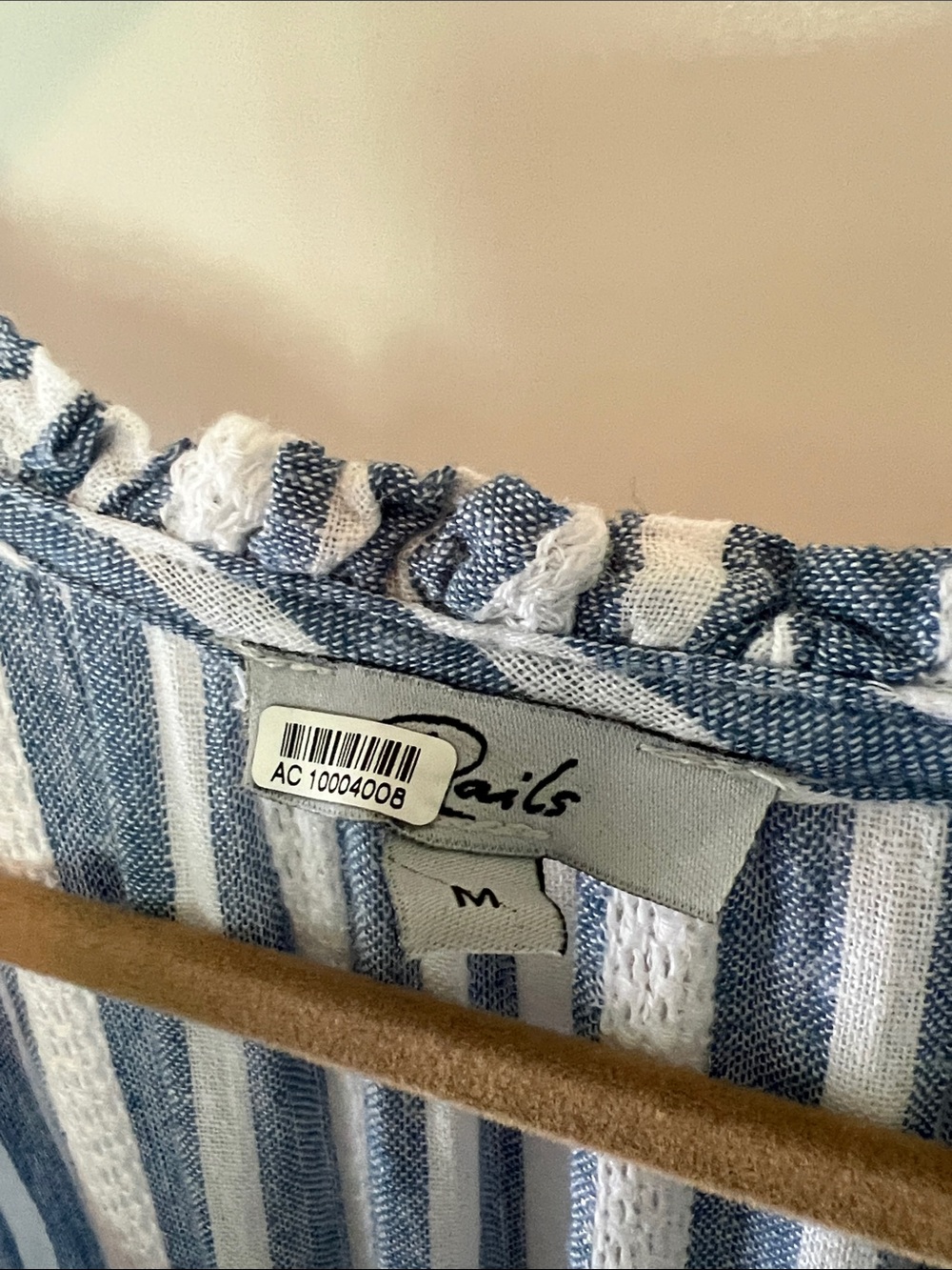 Rails Blue and White Striped Sleeveless Maxi Dress - Picture 3 of 8